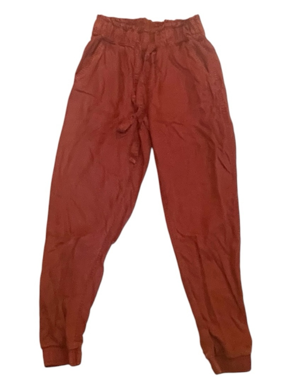 Womans Rust Jogger Pants - Brand Unspecified
